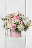 Peonies and Cream Silk Luxe Petal Box: Exquisite Beauty